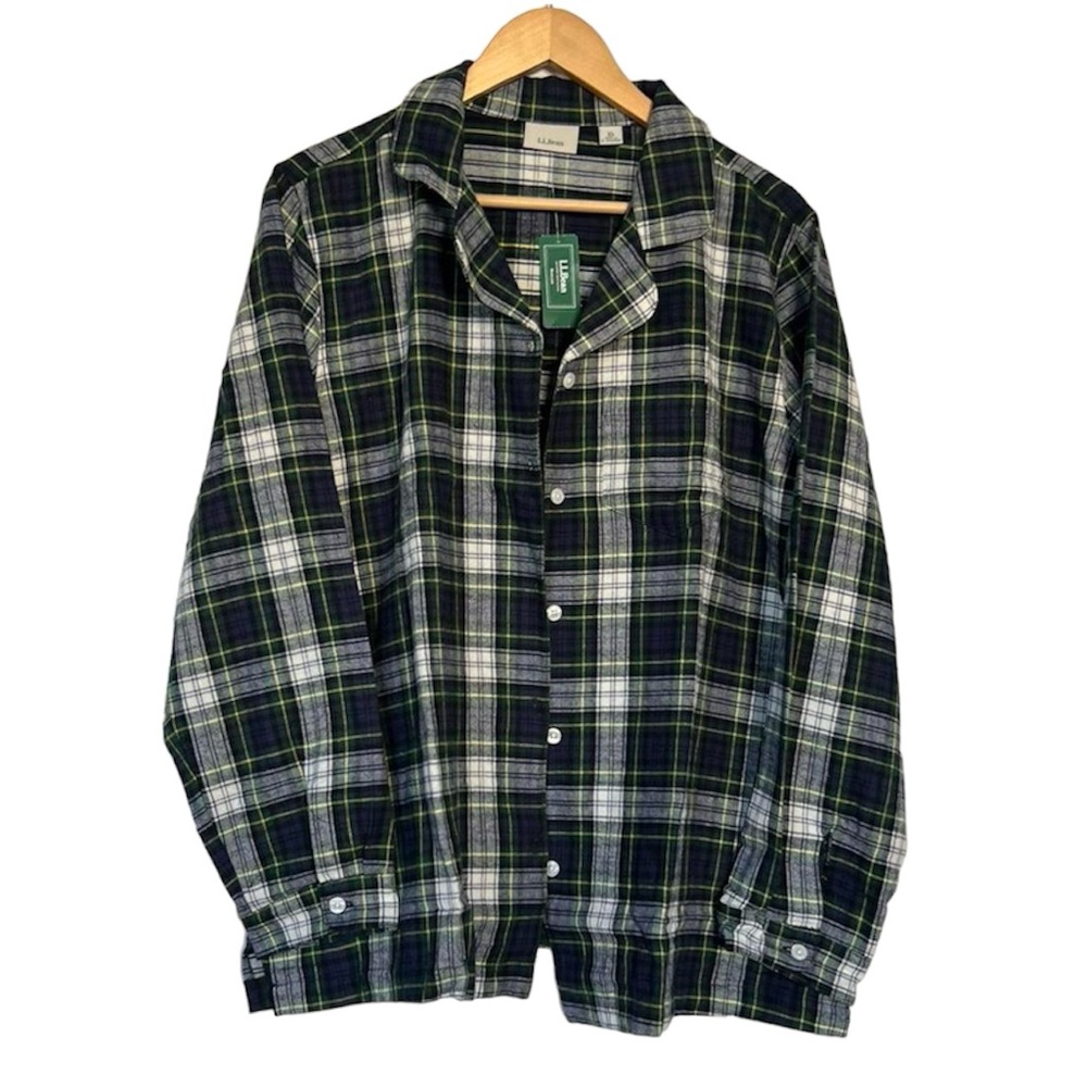 NWT L.L. Bean Flannel Pajama Shirt